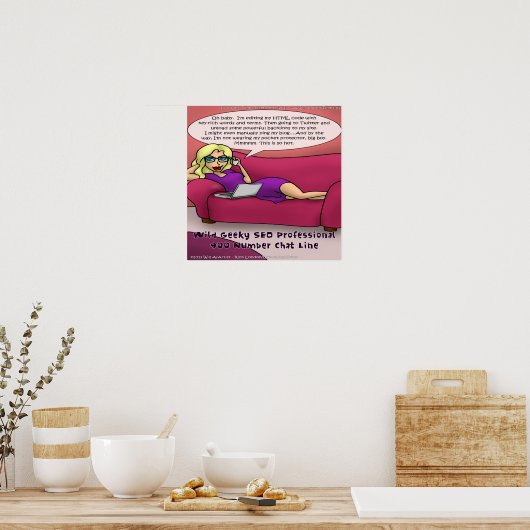 Wilde 900 nummers voor computergeeks Funny Poster (Keuken)