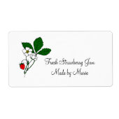 Wilde aardbei Eigen verzendlabel (Voorkant)