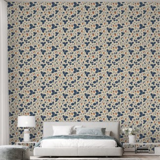 Wilde Aardbei Ledger Vintage Botanicals Afneembare Behang
