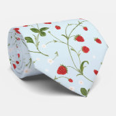 Wilde aardbeien (Alice Blue) - Stropdas (Opgerold)