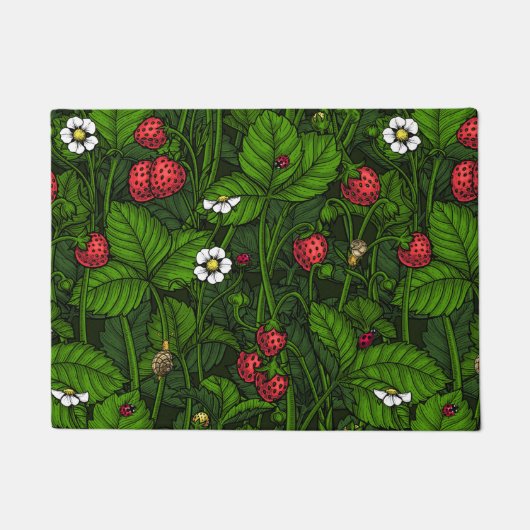 Wilde aardbeien deurmat (Voorkant)