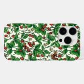Wilde aardbeien op gebroken wit Case-Mate iPhone case (Achterkant (horizontaal))