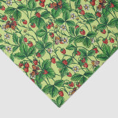 Wilde aardbeien op honingdauw tissuepapier (Detail)