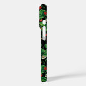 Wilde aardbeien op zwart Case-Mate iPhone case (Achterkant / Links)