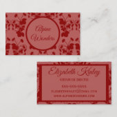 Wilde aardbeien Pattern Visitekaartje (Voorkant / Achterkant)