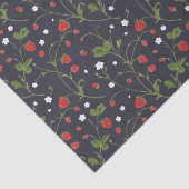 Wilde aardbeien (Polar Night) - Weefselpapier Tissuepapier (Detail)