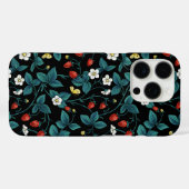 Wilde aardbeien rood/geel/blauw/zwart Case-Mate iPhone case (Achterkant (horizontaal))