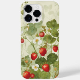 Wilde aardbeien Summer Vibe Waterverf Case-Mate iPhone 14 Pro Max Hoesje