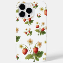 Wilde aardbeien Summer Vibe Waterverf Case-Mate iPhone 14 Pro Max Hoesje