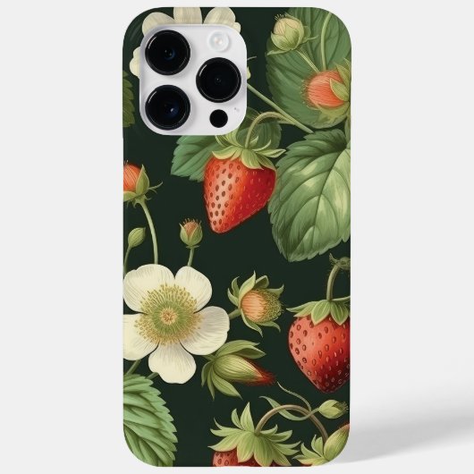 Wilde aardbeien Summer Vibe Waterverf Case-Mate iPhone Case (Achterkant)