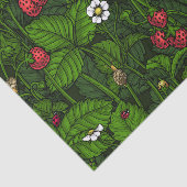 Wilde aardbeien tissuepapier (Detail)