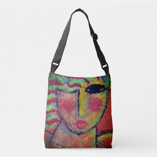 Wilde Abstracte schilderijen Crossbody Tas (Voorkant)