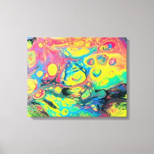 Wilde acrylvezels Abstract Canvas Afdruk (Voorkant)