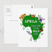 Wilde Afrika Briefkaart (Voorkant / Achterkant)