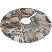 Wilde Afrikaanse dierlijke huid patroon Kerstboom Rok (Gekanteld)