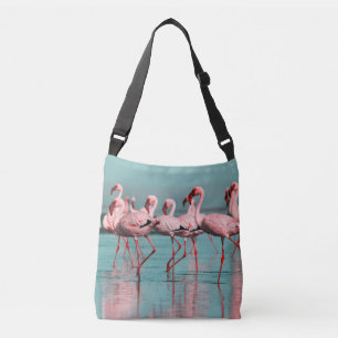 Wilde Afrikaanse flamingo's Crossbody Tas