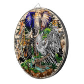 Wilde Afrikaanse savannedieren Dartbord (Voorkant Rechts)