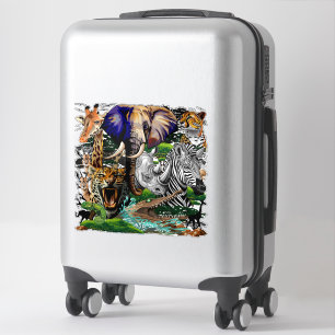 Wilde Afrikaanse savannedieren Sticker