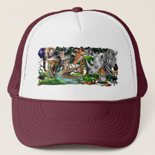 Wilde Afrikaanse savannedieren Trucker Pet