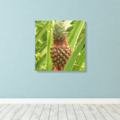 Wilde ananas tropische vruchten in Natuur Canvas Afdruk (Insitu (Houten vloer))