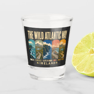 Wilde Atlantische Weg Ierland Oriëntatiepunten Ill Shot Glas