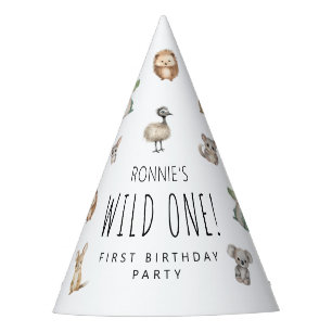 Wilde! Aussie Animal Verjaardagsfeest Welkom Feesthoedjes