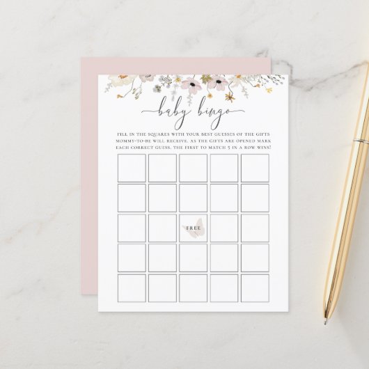 Wilde Baby Bingo Game (Voorkant / Achterkant in situ)