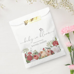 Wilde Baby in Bloom Girl Favor Gift Labels Bedankzakje