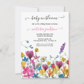 Wilde Baby in het Baby shower Bloom Kaart (Voorkant)