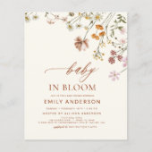 Wilde Baby in het Baby shower Bloom Terracotta (Voorkant)