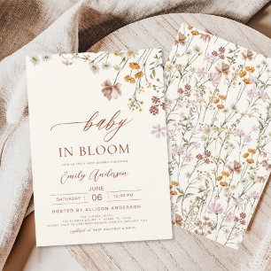 Wilde Baby in het Baby shower Bloom Terracotta