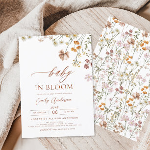 Wilde Baby in het Baby shower Bloom Terracotta