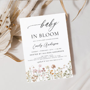 Wilde Baby in het Baby shower Bloom Terracotta