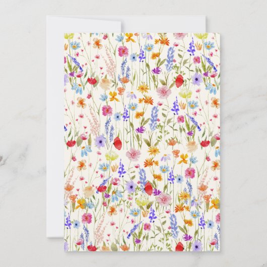 Wilde Baby in het Baby shower Bloom Terracotta Bedankkaart (Achterkant)