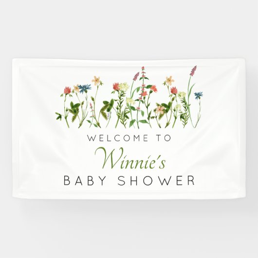 Wilde Baby shower Banner (Horizontaal)