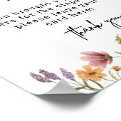 Wilde Baby shower Diaper Raffle Digital Poster (Hoek)