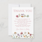 Wilde Baby shower Hartelijk dank Bedankkaart (Voorkant)