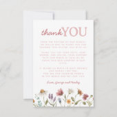 Wilde Baby shower Hartelijk dank Bedankkaart (Voorkant)