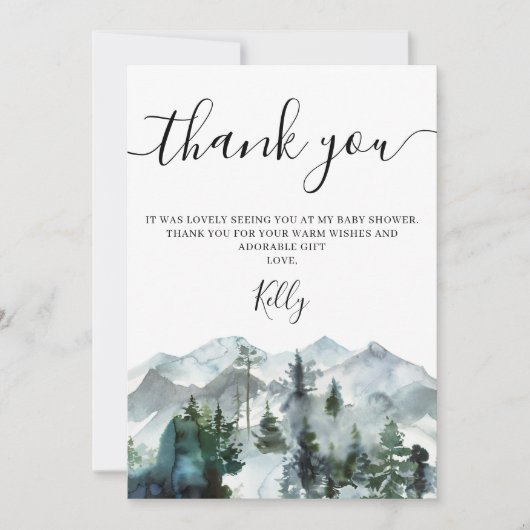 Wilde Baby shower Hartelijk dank Kaart (Voorkant)