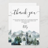 Wilde Baby shower Hartelijk dank Kaart (Voorkant / Achterkant)