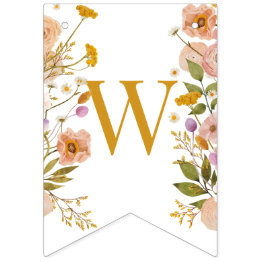 Wilde baby showers banner, Tuinthema Vlaggetjes