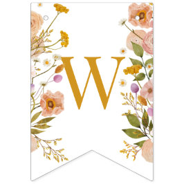 Wilde baby showers banner, Tuinthema Vlaggetjes