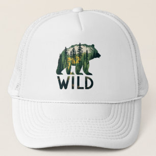 Wilde Beer buitenshuis Natuur Trucker Pet
