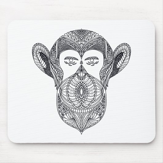 Wilde beest van de boswade muismat (Voorkant)