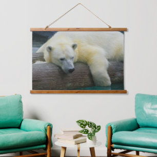 Wilde Beren - Natuur Polar Beer Hangend Wandkleed