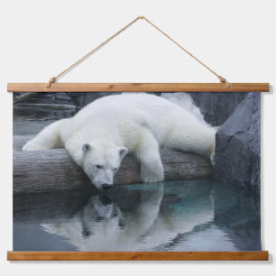 Wilde Beren - Reflecties Polar Beer Hangend Wandkleed