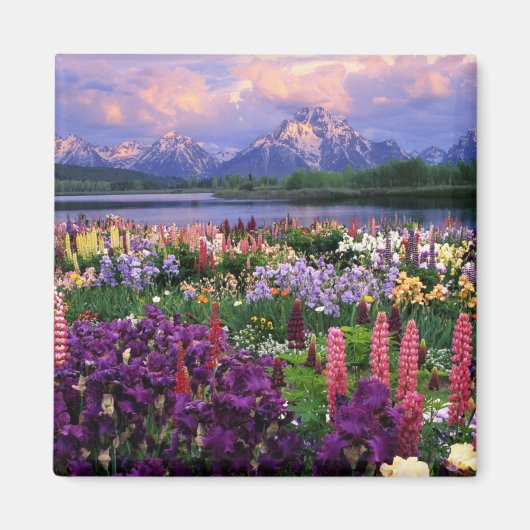 Wilde bergbloemen magneet (Voorkant)