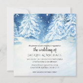 Wilde besneeide bosboom aquarel bruiloft | Vierkan Kaart (Voorkant)