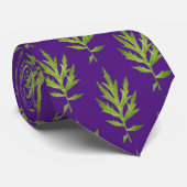 Wilde bladeren op een Stropdas (Opgerold)