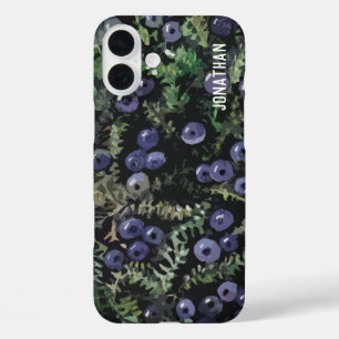 Wilde blauwe kruisbessen iPhone 16 plus hoesje